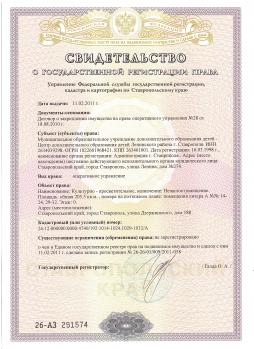 Свидетельство о государственной регистрации права